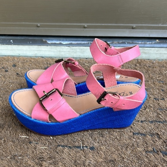 Demarche Shoes - Demarche Sandals Made in Italy Rare Summer Luxury Feminine Shoes Sz 36 Colorful